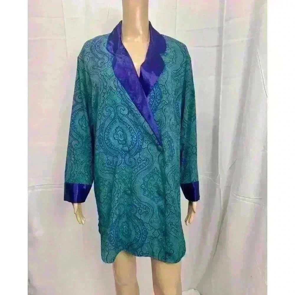 Vintage 90s Victoria’s Secret Gold Label Floral Night‎ Gown Pajama Sz Small EUC